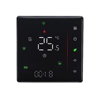 Termostato for riscaldamento Wifi Caldaia a gas a pavimento caldo Regolatore di temperatura digitale Smart Life Precisione Facilità Installazione(Black,WZ-006-GB)