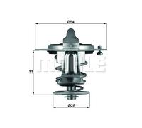 TX7282 Termostato, Refrigerante adat.Austin-Ford-Mazda (MARCA-BEHR)