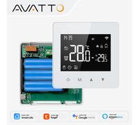 Termostato intelligente AVATTO WiFi/ZigBee, controller di temperatura a basso consumo per caldaie a gas e acqua, compatibile con Tuya, Alexa, Google Home, Alice
