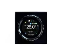 Termostato Intelligente For Condizionatore D'aria Centrale, Unità Fan Coil, Regolatore Di Temperatura Vocale(BLACK)
