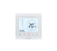 Termostato intelligente for il controllo della temperatura ambiente, riscaldamento a pavimento elettrico/ad acqua, caldaia a gas, compatibile con Alexa, compatibile con Google Home(GA White)