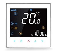 Termostato Intelligente per Riscaldamento Caldaia a Gas/Acqua - Termostato WiFi Programmabile Funziona con Alexa Google Home, Schermo LCD Touch Button Regolatore di Temperatura, 3A