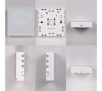 Termostato intelligente per Tuya WiFi, alimentato a batteria, regolatore di temperatura per caldaia a gas a risparmio energetico, interruttore per riscaldamento a pavimento (bianco)