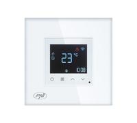 PNI Termostato intelligente CT25W WiFi per impianti di riscaldamento a gas, montaggio ad incasso, 16A, controllo dall'applicazione Tuya Smart, programmazione giornaliera, modalità manuale/automatica,