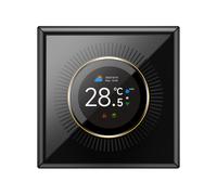 Termostato intelligente TUYA, controller WiFi da 1,32", diametro 86 mm, nero/grigio