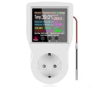 Termostato intelligente Wi-Fi con regolatore di temperatura, presa e timer, 16 A, AC 85-265 V, per riscaldamento e raffreddamento - Regolatore di temperatura digitale