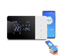 Termostato intelligente WiFi,per app Tuya Regolatore di temperatura programmabile per caldaie a gas,compatibile con controllo vocale Alexa,con blocco bambini,intelligente Termostato Ambiente da Parete