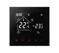 Termostato intelligente WiFi per riscaldamento a pedale, 16 A, termostato elettrico digitale, touch screen, temperatura 230 V, compatibile con Alexa Google Home (nero)