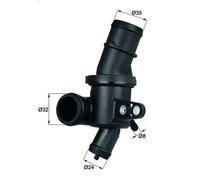 Termostato, liquido di raffreddamento MAHLE TH 4 80 per CLASSE A (W169) 2 2004-