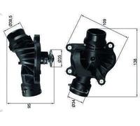 Termostato, liquido di raffreddamento MAHLE TI 234 88 per 3 (E90) 3 2006-2011