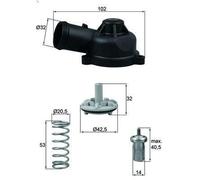 Termostato, liquido di raffreddamento MAHLE TI 244 83D per TT (8J3) 2 2008-2014