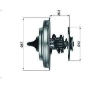 Termostato, liquido di raffreddamento MAHLE TX 18 83D per LP 3.78 1966-1977