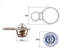 Termostato, liquido di raffreddamento MAHLE TX 255 91 per DODGE NEON 2 1996-1999