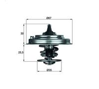 Termostato, liquido di raffreddamento MAHLE TX 30 92D per A4 B5 (8D2) 2.4 1997-