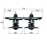 Termostato, liquido di raffreddamento MAHLE TX 32/1D
