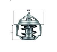 Termostato, liquido di raffreddamento MAHLE TX 64 88 per SANTAMO 2 1998-2002