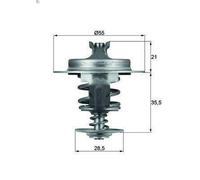 Termostato, liquido di raffreddamento MAHLE TX 67 83D per ZX (N2) 2 1996-1997