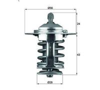 Termostato, liquido di raffreddamento MAHLE TX 70 82 per CHERY TIGGO 2 2005-2008