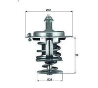 Termostato, liquido di raffreddamento MAHLE TX 71 82D per 3 (BK) 2 2003-2009