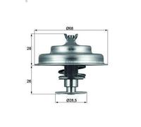 Termostato, liquido di raffreddamento MAHLE TX 75 80D CITROEN VISA 1.8 1984-1991