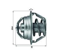 Termostato, liquido di raffreddamento MAHLE TX 90 82D per CHERY A1 1.3 2007-2014