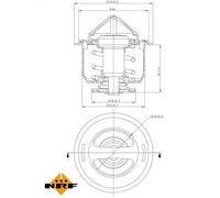 NRF 725148 Termostato motore