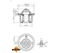 Termostato, refrigerante NRF 725152 per HONDA CR-Z (ZF) 1.5 2010-2013