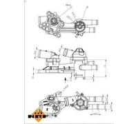 Termostato, liquido di raffreddamento NRF 725173 OPEL COMBO Tour 1.7 2001-2004
