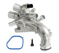 Termostato Liquido Raffreddamento Compatibile Con Citroen Per Ds3 2009-2022 2023 2024 2025 2026 Assemblea Alloggiamento Termostato Motore Auto 11537534521(Silver)