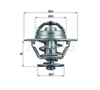 Termostato Liquido Refrigerante con Guarnizione MAHLE per Renault Trucks Mascott