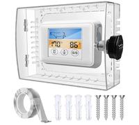Termostato Lock Box - Heavy Duty Wall Mounted Guard | Lock Box For Thermostat On Wall | Clear Cover Anti Tamper Enclosure For Home Office Restaurant Hotel School Hospital Dorm Rental Property, Prevent