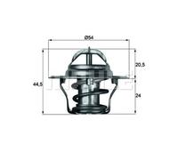 Mahle TX 4 92D Termostato Liquido Refrigerante per Mazda 121 III Ford USA Rover