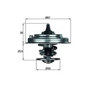 Termostato, refrigerante MAHLE TX 30 87D