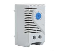 Termostato Meccanico 0-60°C per Elettrico, Regolatore Temperatura con per montaggio DIN35, per interruttore per termico per Riscaldamento e Ventilazione Industriale(KTS011)