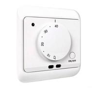 Termostato Meccanico ME720 per Riscaldamento 16A Regolatore Temperatura Ambiente Interno 5-40°C Controllo Manuale per semplice Installazione Parete per casa Ufficio