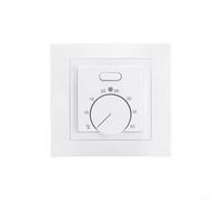 Termostato meccanico per pavimenti termici, 230 V, 16 A, con sensore esterno, progettato per una regolazione precisa e costante della temperatura (bianco)
