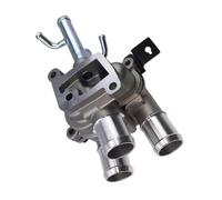 Termostato Motore Liquido Raffreddamento Pompa Acqua Uscita Coperchio Alloggiamento 2562026120 Compatibile Con Kia Per Rio 2005 2006 2007 2008 2009 2010 2011 termostato refrigerante