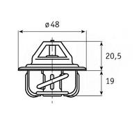 Termostato MTE490G 3017.87D50 052 121 113 819853 QTH105K 13 38 044 TX 1 87D