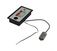 Termostato non programmabile per incubatrice di uova con display a 4 schermi, controllo automatico dell'umidità della temperatura, timer per conto alla rovescia, alloggiamento in plastica per civile