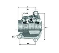 MAHLE TO 12 100 Termostato, Raffreddamento olio per BMW