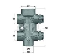 MAHLE ORIGINAL TO 8 80 Termostato, Raffreddamento olio