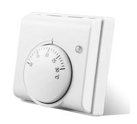 Termostato per ambiente per riscaldamento a pavimento, Termostato meccanico, Termostato per riscaldamento a pavimento, Termostato 220V per riscaldamento a pavimento con spia luminosa, per termostato