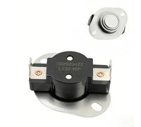 Termostato per asciugatrice WE04X26214 compatibile con i modelli GE 5TX62E9ST0WS GTD33EASK0WW, realizzato con materiali metallici per una maggiore resistenza al calore