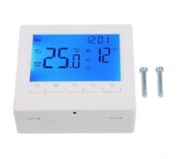 Termostato per caldaia con display LCD, programmabile per il controllo della temperatura, montaggio a parete per abitazioni, facile da montare per temperatura ambiente e umidità, retroilluminazione