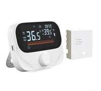 Termostato per caldaia RF, termostato intelligente da parete, con ricevitore, WiFi + RF termostato per ambiente controllato tramite app wireless (WiTH3)