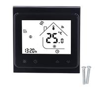 Termostato per il riscaldamento 'acqua della caldaia Wifi Termostato digitale touch screen LCD Termostato con uscita passiva Nero