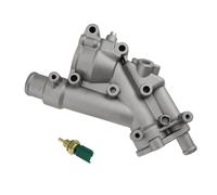 Termostato Per Peugeot 307 407 Per Citroen Per C4 Per C5 Flangia Alloggiamento Termostato Raffreddamento Motore Alluminio 9687927980(No sensor)