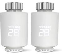 Termostato per Radiatore Intelligente Wi-FI, Smart Termostato Radiatore Collegato, Controllo per Applicazione, Non Necessità di Gateway, Compatibile con Alexa e Google Home, Programmabile (2 PCS)