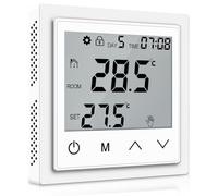 Termostato per riscaldamento a pavimento, acqua, termostato per ambiente, termostato intelligente per la casa, con grande touch screen e LED - Displa Termostato digitale da parete