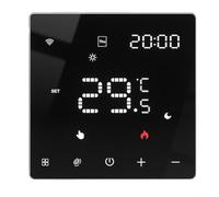 Termostato per riscaldamento a pavimento, per controllo del riscaldamento attivato tramite voce, statistica settimanale programmabile della stanza, per sistemi elettrici e ad acqua a pavimento, con